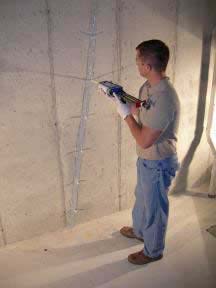 40' Contractor Peel Paste Polyurethane Foundation Crack Repair